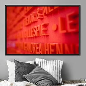 signwin Framed Canvas Wall Art Word Panels 3D...