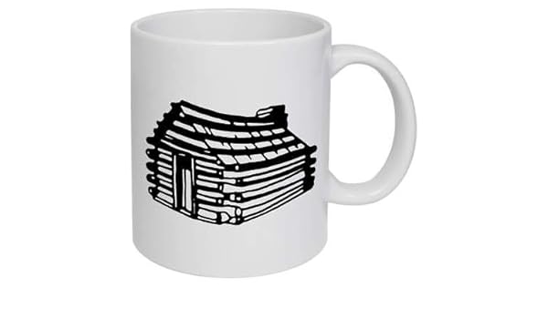 Amazon Com Log Cabin Coffee Tea Drink Funny Cute Ceramic Mug Cup