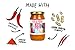 Smoke and Fire Spicy Peanut Butter, Gourmet Peanut Spread, Keto and Vegan Friendly, No Sugar and Additives, Non-GMO, 13.2oz - Fix and Fogg