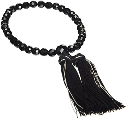 Saiga workshop rosary woman for each sect also used informal rosary black onyx faceted 8mm both tailoring