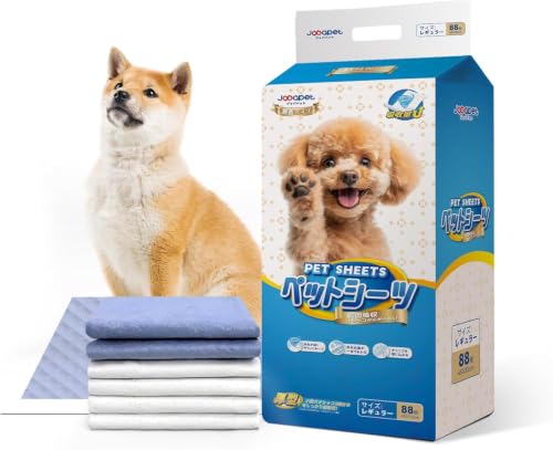 Japapet ペットシーツ 厚型 レギュラーサイズ 33×45cm 88枚入り 使い捨てタイプ
