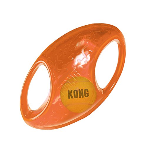 KONG Jumbler Football Toy, Medium/Large, Colors Vary