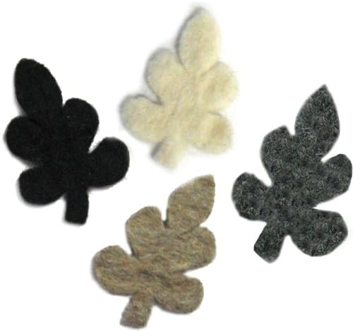 Wilton Dimensions Needlecraft Felt Embellishment, Neutral Leaves