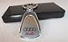 AUDI Key chain Teardrop Key Ring Stainless Steel Metal Chrome Finish Engraved