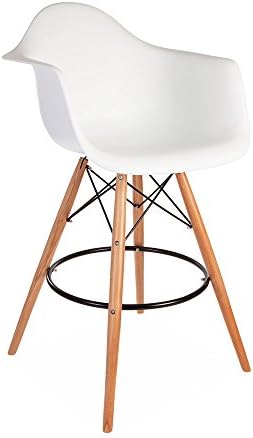 Eames DAB Style Bar Stool - White Arm Top