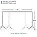 Julius Studio [Large Heavy Duty] 12.5 x 10 ft. (W x H) New Gen. Backdrop Stands, Background Support, Enhanced Stability: No Bending, No Shaking, Leg Shoe Mount Ground Stake for Outdoor Use, LNA1106
