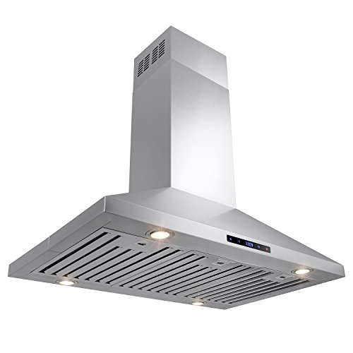FIREBIRD 36" Stainless Steel Island Mount Powerful Cooking Fan Kitchen Vent Range Hood