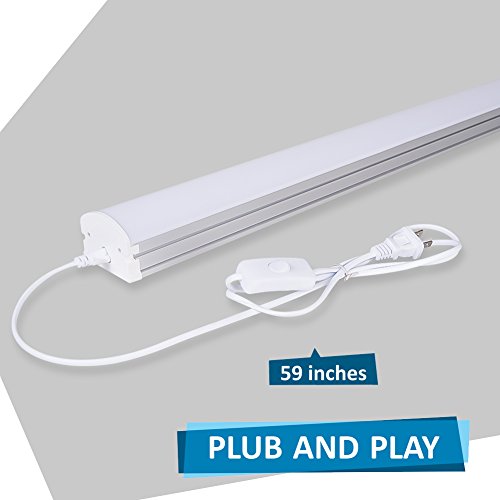 image for (Pack of 2) Barrina 4ft 45 Watt Extendable Utility LED Shop Light Work