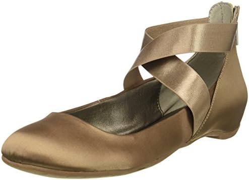 Elastic Strap Ballet Flat, Mink 