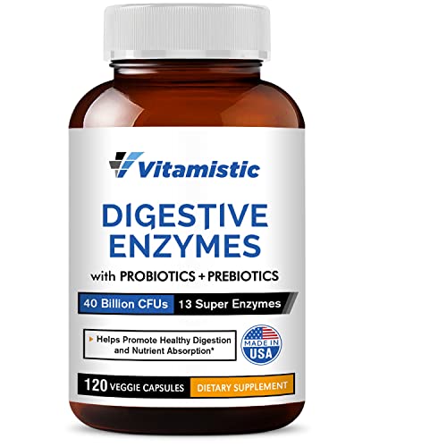 Vitamistic Digestive Enzymes Plus Probiotics & Prebiotics, 40 Billion