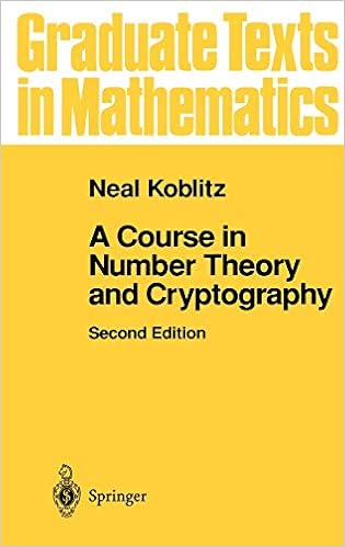 A Course In Number Theory And Cryptography Graduate Texts - 