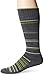 Sockwell Men's Concentric Stripe Graduated Compression Socks, Charcoal, Large/X-Large