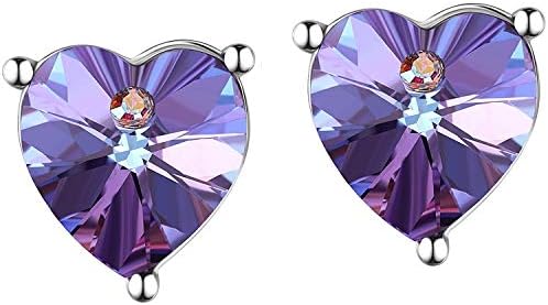 Earrings LINDIAR Earrings Crystals from SWAROVSKI Cool Earrings Mum Earrings Cute Earrings Women Drop Earrings Women Earing Fashion Earrings Women Love Earrings Ear Jewellery Silve