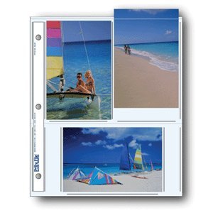 Printfile Archival Photo Album Pages for 6 4 x 6 Prints 100 Sheets - Printfile 466P100
