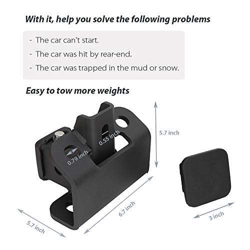KONDUONE Tow Hitch Towing Trailer Hitch Receiver Kit for 2005 2007 2008 2009 Land Rover LR3, Land Rover LR4 2010-2016, Range Rover Sport 2006-2013