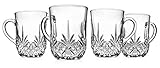Godinger Coffee Mugs, Glass Coffee Mug Cups Set