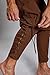 Makkrom Mens Medieval Ankle Pants Viking Pirate Costume Lace Up Tapered Banded Renaissance Navigator Halloween Trousers