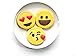 Cookie Cutters | 3-Piece Classic Emoji Set | Heart Eyes, Smile Face, Kiss Face | Shapes | Molds to Cut Out Pastry Dough, Pie Crust | Fun for Kids, birthdays & family activities, & Ginger bread