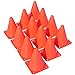 Made4Sports 7 Inch Plastic Orange Cones - Indoor/Outdoor 7” Flexible Sports Training, Agility, Party, Activity, Traffic Cones - (12 Pack)