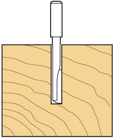 Trend Professional Two Flute Pocket Router Cutter, 1/4 Inch Shank, 6.3mm Cut Diameter & 19mm Cut Length - Image 4