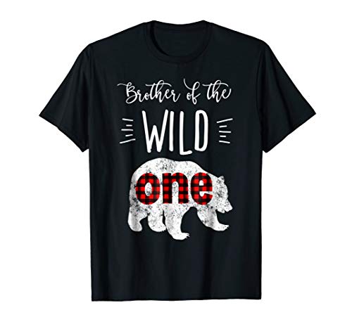 Brother of the Wild One Shirt Bear Lumberjack 1st Birthday