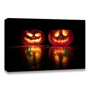 Canvas Wall Art Halloween Pumpkin Lantern...