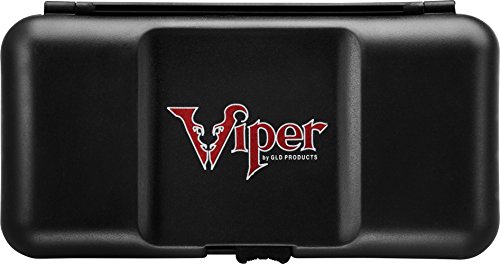 Viper Bobcat Adjustable Weight Soft Tip Darts with Storage/Travel Case: Nickel Silver Plated, Light Blue Rings, 16-18 Grams