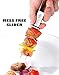 BBQ-AID Premium Barbecue Metal Skewers for Kabobs with Quick Release - Double Pronged, Stainless Steel Metal Skewers for Grilling - Kebab Skewers, Shish Kabob Skewers, Kabob Sticks, Veggies & More
