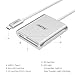 USB C Card Reader, UNITEK Aluminum 3-Slot USB 3.0 Type-C Flash Memory Card Reader for USB C Device, Supports SanDisk Compact Flash Memory Card & Lexar Professional CompactFlash Card - Silver