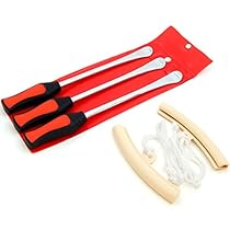 Motorcycle Tire Spoon Changing Tool Kit Includes 3 Spoons and Rim Protectors