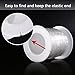 BBTO Clear Elastic Strap Lightweight Elastic Clear Bra Strap for Cloth Sewing Project (33 Yards x 0.12 Inch)