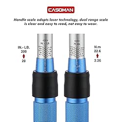 CASOMAN 1/4-inch Drive Click Torque Wrench