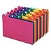 1InTheOffice Index Card Box 4x6, 400 Capacity & Index Card Guide Set, A-Z, 1/5 Tab