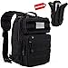 Army Tactical Backpack Molle | Sling Back Pack | Best Military Survival Gear for Men and Women - Range Shoulder Sling Bags - Small One Strap Bag for Hiking - Black