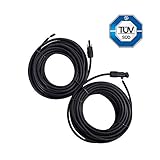 Renogy 40Ft. 10AWG Adaptor Kit Solar Cable Wire PV with MC4 Female and Male Connectors Connect Solar Panel and Charge Controller