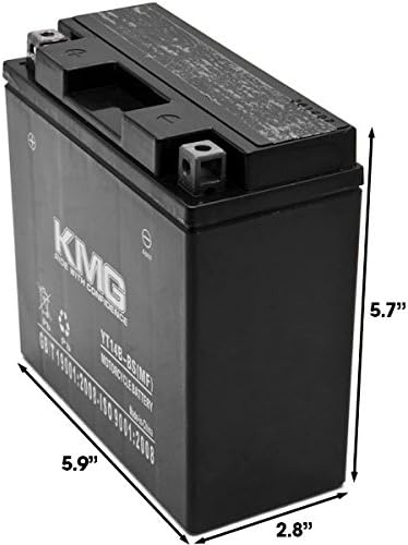 Amazon Com Kmg Yt14b Bs Battery Compatible With Yamaha 1100 Xvs1100 V Star All 1999 2010 Sealed Maintenance Free 12v Battery High Performance Smf Oem Replacement Powersport Motorcycle Atv Snowmobile Watercraft Automotive