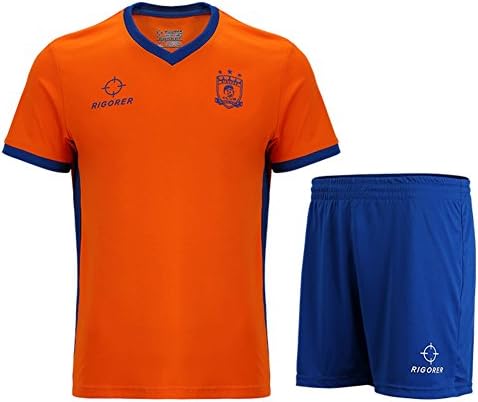 RIGORER Soccer Jerseys Soccer Team Training Equipment Short Sleeves Soccer Uniforms Orange XL
