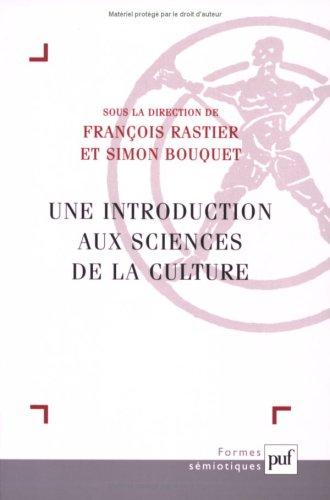 Une  introduction aux sciences de la culture