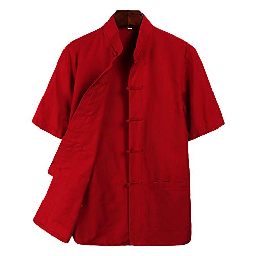 ZooBooTai Chi Clothing Wing Chun Kung Fu Clothes Short Sleeves Tang Shirt