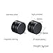 Molike 10PCS Assorted Color Punk Rock Magnetic Circle Stud Earrings Non Piercings Clip for Men Women (10PCS 6mm)