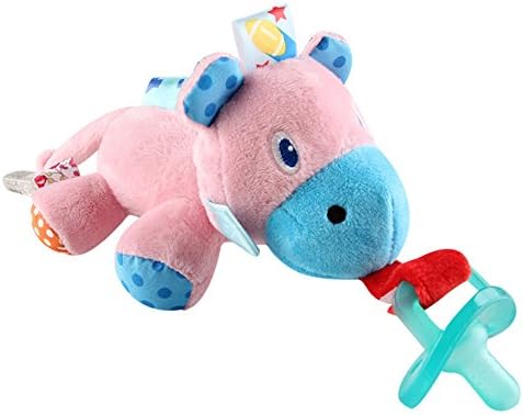 FOREAST Baby Pacifier Holder （2 in 1） Plush Stuffed Animal Newborn Toys Infant Boys / Girls Funny Present