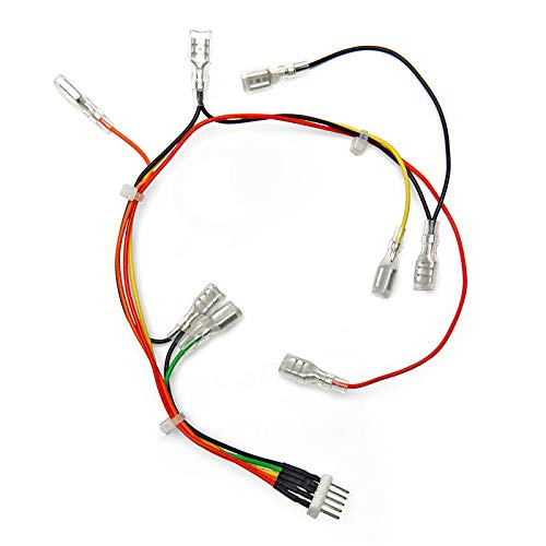 2pcs Arcade Harness 4.8mm (.187") Microswitch Terminals 2 Pin 8-Pin to 5-pin Conversion Harness Wires for Jamma MAME Bartop Cabinet Machines