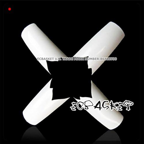 ECBASKET Stunning Nail Tips 500 x White False Nail W Shape Ending Design False Nail Art DIY Nail Art Decoration