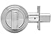 Medeco 11R503-19-1 Maxum Deadbolt, Single Cylinder, Satin Nickel Finish, 2-3/8