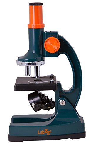 Levenhuk Labzz M1 Kids Microscope with Accessory Kit (Pipette, Prepared Slides, Blank Slides, Cover Slips, Slide Stickers, Sea Salt Included)