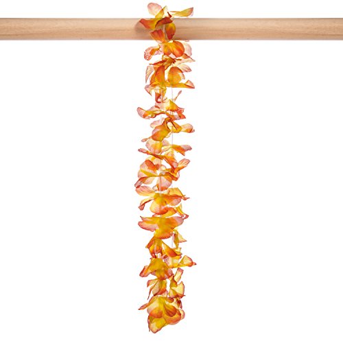36 pack Premium Tropical Hawaiian Luau Flower Lei Necklaces - Tropical Multicolor Combo Party Set - by Haute Soiree