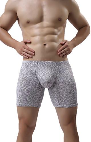 Snlydtan Men Classic Soft Seamless Pouch Running Boxer Pantie Shorts