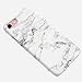 uCOLOR White Marble Case Compatible with iPhone 6s/6 Compatible for iPhone 8/7 Soft TPU Protective Case Compatible for iPhone 6S/6/7/8(4.7