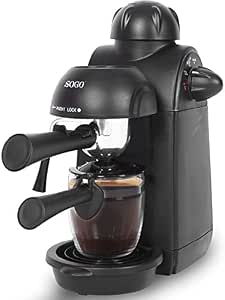 Sogo Semi Espresso Cafetera, 870 W, 0.24 litros, Plástico, Negro :  Amazon.es: Hogar y cocina