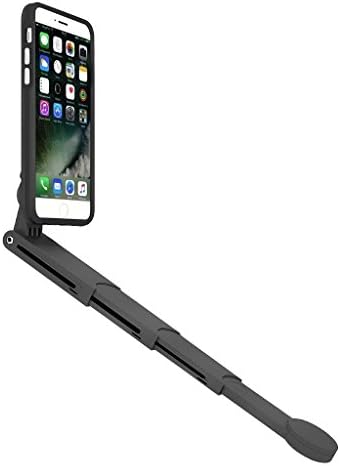 SNAPSTYK Selfie Stick iPhone Case - Built in Retractable Selfie Stick - Bluetooth Technology for Taking Pictures (Black) (iPhone 6/6s/7)